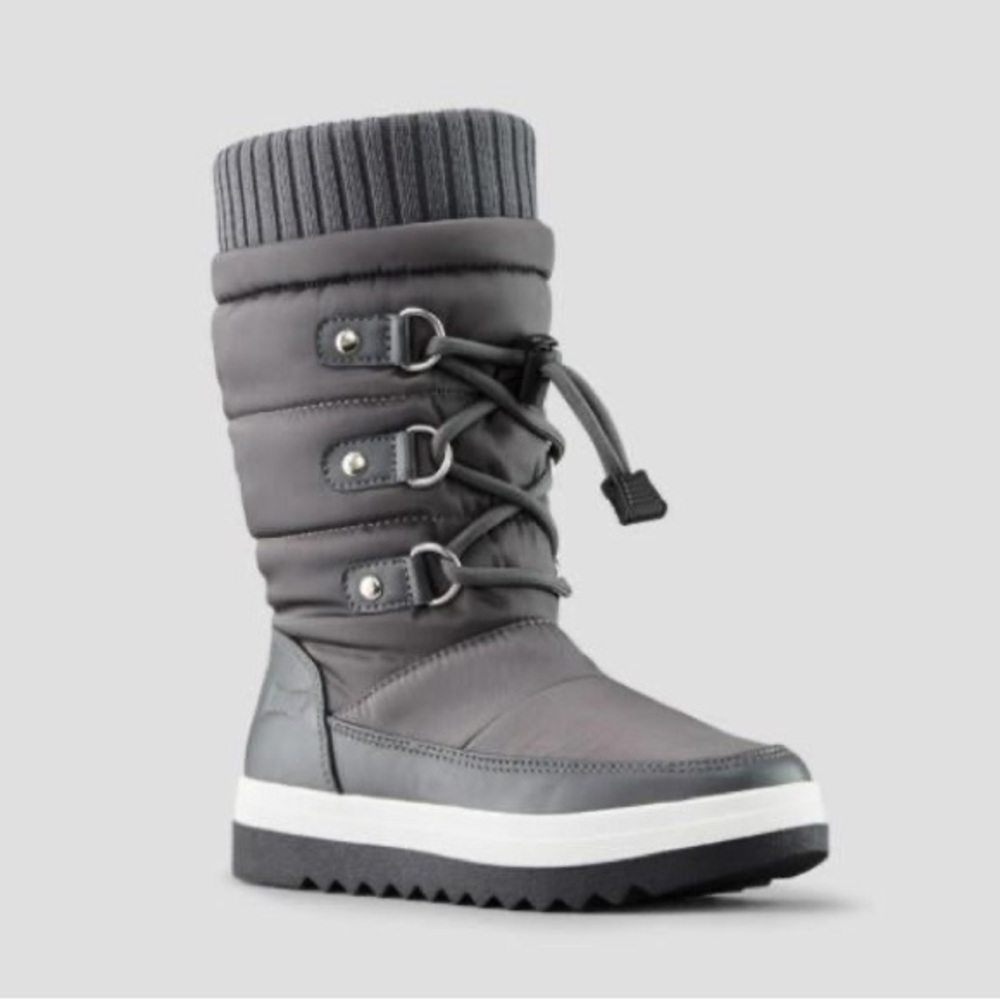 Size 3 Youth Cougar Charcoal Kids Snow Boots